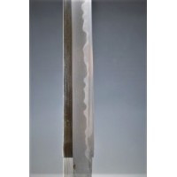 Art du Japon SHINTO KATANA YOSHISHIGE province BINGO époque fin EDO (1603- 1868) SHIRASAYA 74 cm - JAPON XIXè {PRODUCT_REFERENCE