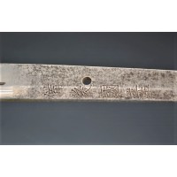 Art du Japon SHINTO KATANA YOSHISHIGE province BINGO époque fin EDO (1603- 1868) SHIRASAYA 74 cm - JAPON XIXè {PRODUCT_REFERENCE