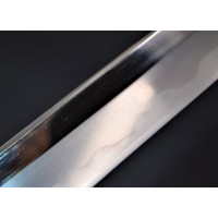 Art du Japon SHINTO KATANA YOSHISHIGE province BINGO époque fin EDO (1603- 1868) SHIRASAYA 74 cm - JAPON XIXè {PRODUCT_REFERENCE