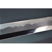 Art du Japon SHINTO KATANA YOSHISHIGE province BINGO époque fin EDO (1603- 1868) SHIRASAYA 74 cm - JAPON XIXè {PRODUCT_REFERENCE