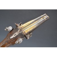 Armes de Poing PAIRE PISTOLETS DOUBLE CANONS A SILEX Calibre 11.5mm - France 18è Ancienne Monarchie {PRODUCT_REFERENCE} - 9