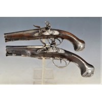 Armes de Poing PAIRE PISTOLETS DOUBLE CANONS A SILEX Calibre 11.5mm - France 18è Ancienne Monarchie {PRODUCT_REFERENCE} - 4
