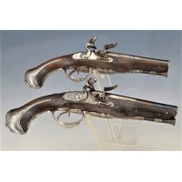 Armes de Poing PAIRE PISTOLETS DOUBLE CANONS A SILEX Calibre 11.5mm - France 18è Ancienne Monarchie {PRODUCT_REFERENCE} - 6