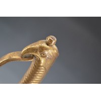 Armes Blanches SABRE BRIQUET TETE AIGE du Régiment Suisse de Genève de 1781 à 1792- France Premier Empire {PRODUCT_REFERENCE} - 