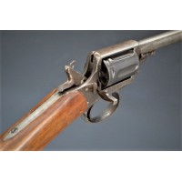 Armes de Poing RARE voir UNIQUE CARABINE REVOLVER BULL DOG 22LR par Wertz Pierre à Liège Calibre 22 LR - Belgique XIXè {PRODUCT_