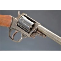 Armes de Poing RARE voir UNIQUE CARABINE REVOLVER BULL DOG 22LR par Wertz Pierre à Liège Calibre 22 LR - Belgique XIXè {PRODUCT_