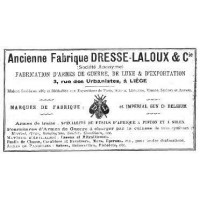 Armes de Poing REVOLVER DRESSE LALOUX + LORON + Manufacture Liège calibre 380 vers 1880 - Belgique XIXè {PRODUCT_REFERENCE} - 8