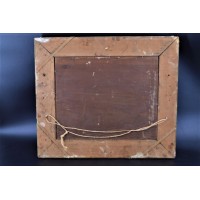 Militaria A.BALQUET PAIRE TABLEAUX PEINTURES HUILE SUR BOIS SCENES MILITAIRES 1914 1915 - FRANCE XXè {PRODUCT_REFERENCE} - 7