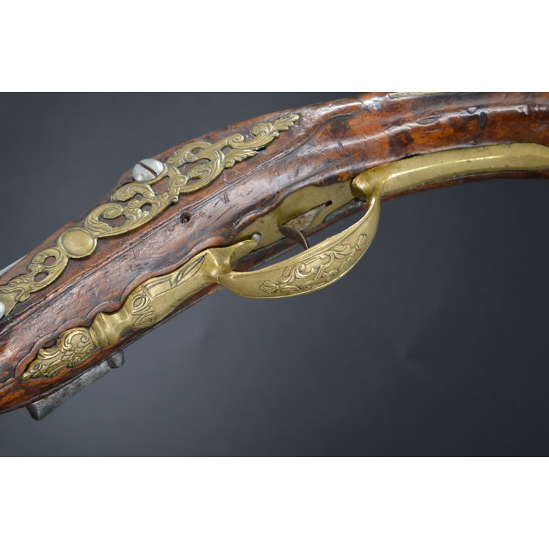Handguns PAIRE DE LONGS PISTOLETS A SILEX PAR RENOIS VERS 1740 - France XVIIIe {PRODUCT_REFERENCE} - 6