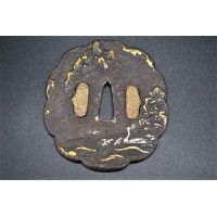 Art du Japon KATANA TSUBA DRAGON NTBHK CERTIFICAT - JAPON 18è {PRODUCT_REFERENCE} - 13