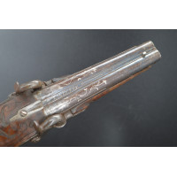 Armes de Poing PISTOLET DE VENNERIE à SILEX transformé PERCUSSION par LIECHERR, INCRUSTATIOON D'ARGENT {PRODUCT_REFERENCE} - 7