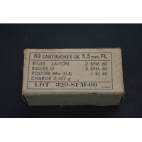 Chasse & Tir sportif BOITES MUNITIONS SFM 5.5mm CARABINE MAS 45 22LR FRANCE Datées des ANNEES 50 OU 60 {PRODUCT_REFERENCE} - 1