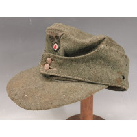 Militaria CASQUETTE WEHRMARCHT FELDMÜTZE Modèle 43 T55 Original WW2 - Allemagne seconde Geurre {PRODUCT_REFERENCE} - 1