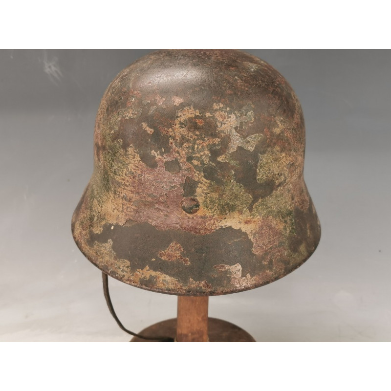 Militaria CASQUE ALLEMAND WEHRMARCHT CAMMOUFLAGE 3 TONS NORMANDIE WW2 1944 - Allemagne seconde Geurre {PRODUCT_REFERENCE} - 3