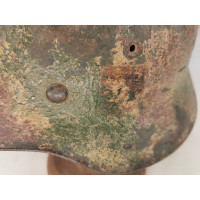 Militaria CASQUE ALLEMAND WEHRMARCHT CAMMOUFLAGE 3 TONS NORMANDIE WW2 1944 - Allemagne seconde Geurre {PRODUCT_REFERENCE} - 7