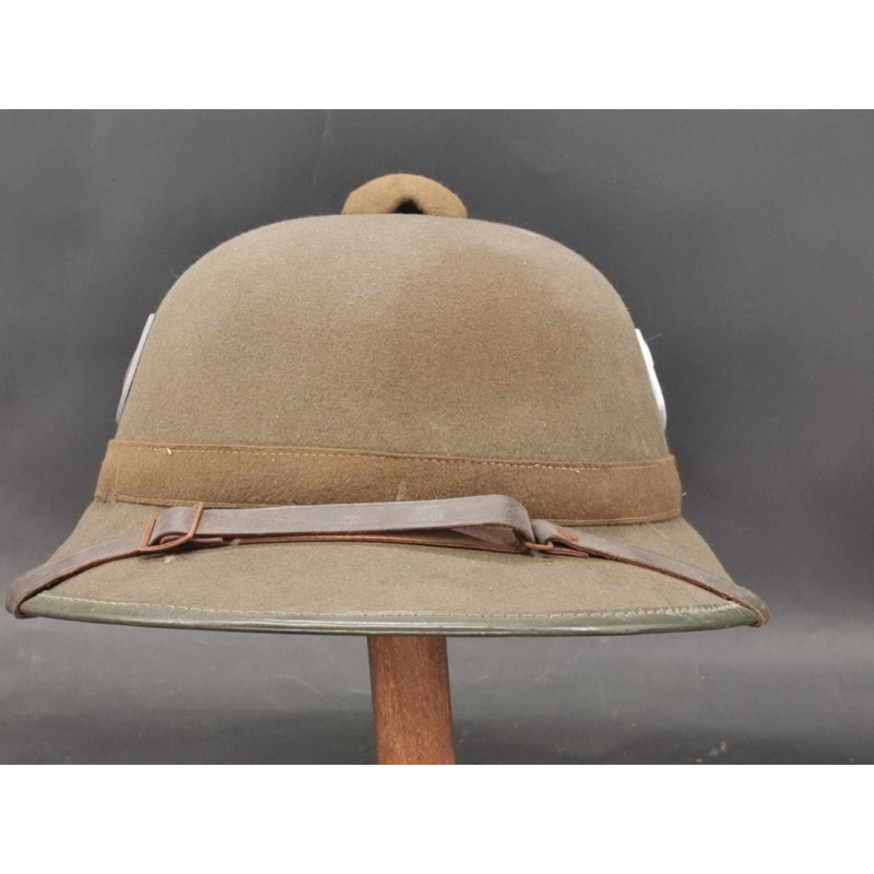 Militaria CASQUE TROPICAL M42 GERMAN HEER SUD FRONT AFRIKA CORPS 1942 - Allemange WW2 {PRODUCT_REFERENCE} - 1