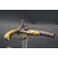 PISTOLET DE POCHE par MOUTHON à ANNECY  OFFICIER DE MARINE en LAITON à Percussion 1800 - France CONSULAT PREMIER EMPIRE