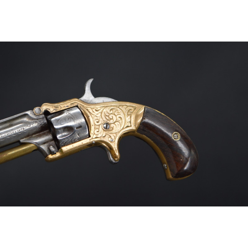 Handguns REVOLVER MARLIN XXXSTANDARD 1870 type SMITH & WESSON Calibre 32 RF court - USA XIXè {PRODUCT_REFERENCE} - 3