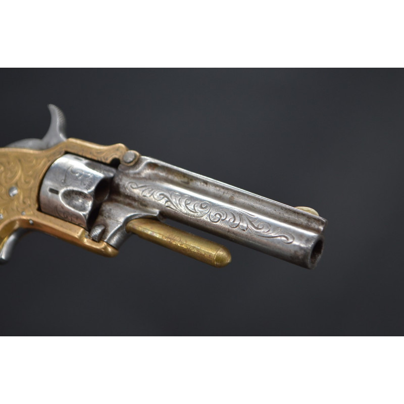 Handguns REVOLVER MARLIN XXXSTANDARD 1870 type SMITH & WESSON Calibre 32 RF court - USA XIXè {PRODUCT_REFERENCE} - 4
