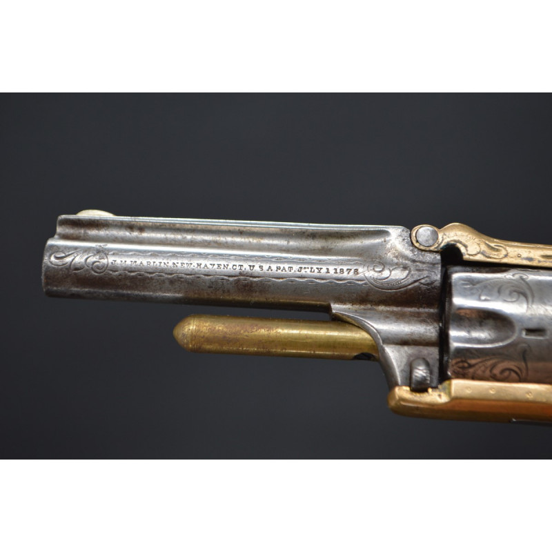 Handguns REVOLVER MARLIN XXXSTANDARD 1870 type SMITH & WESSON Calibre 32 RF court - USA XIXè {PRODUCT_REFERENCE} - 5