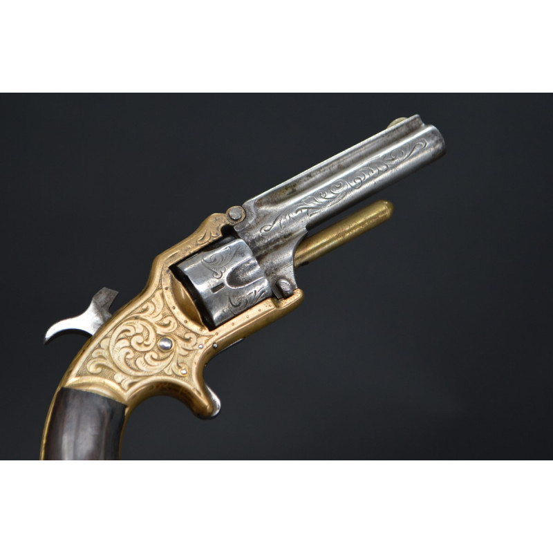 Handguns REVOLVER MARLIN XXXSTANDARD 1870 type SMITH & WESSON Calibre 32 RF court - USA XIXè {PRODUCT_REFERENCE} - 7