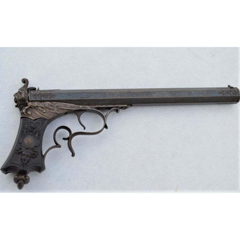 Handguns PISTOLET DELVIGNE 6mm flobert type Renaissance - France XIXè {PRODUCT_REFERENCE} - 1