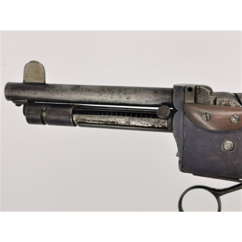 Armes de Poing RARE PISTOLET MARIUS BERGER modèle 1881 à LEVIER SOUS GARDE MAGASIN TUBULAIRE type VOLCANIC - France XIXè {PRODUC