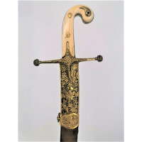 Armes Blanches SABRE DE GÉNÉRAL LUXUEUX Shamshir RETOUR D’ÉGYPTE - FRANCE ou Angleterre débutXIXè {PRODUCT_REFERENCE} - 1
