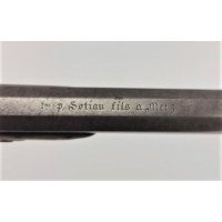 Armes de Poing DEVISME PISTOLET DE DUEL à PERCUSSION Calibre 12mm vers 1840 fini par SOTIAU Fils à Metz- France XIXè {PRODUCT_RE