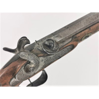 Armes de Poing DEVISME PISTOLET DE DUEL à PERCUSSION Calibre 12mm vers 1840 fini par SOTIAU Fils à Metz- France XIXè {PRODUCT_RE