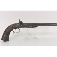 Armes de Poing DEVISME PISTOLET DE DUEL à PERCUSSION Calibre 12mm vers 1840 fini par SOTIAU Fils à Metz- France XIXè {PRODUCT_RE