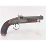 Armes de Poing PISTOLET A PERCUSSION D'OFFICIER vers 1840 DAMAS Rayures Cheveux - FRANCE XIXè {PRODUCT_REFERENCE} - 1