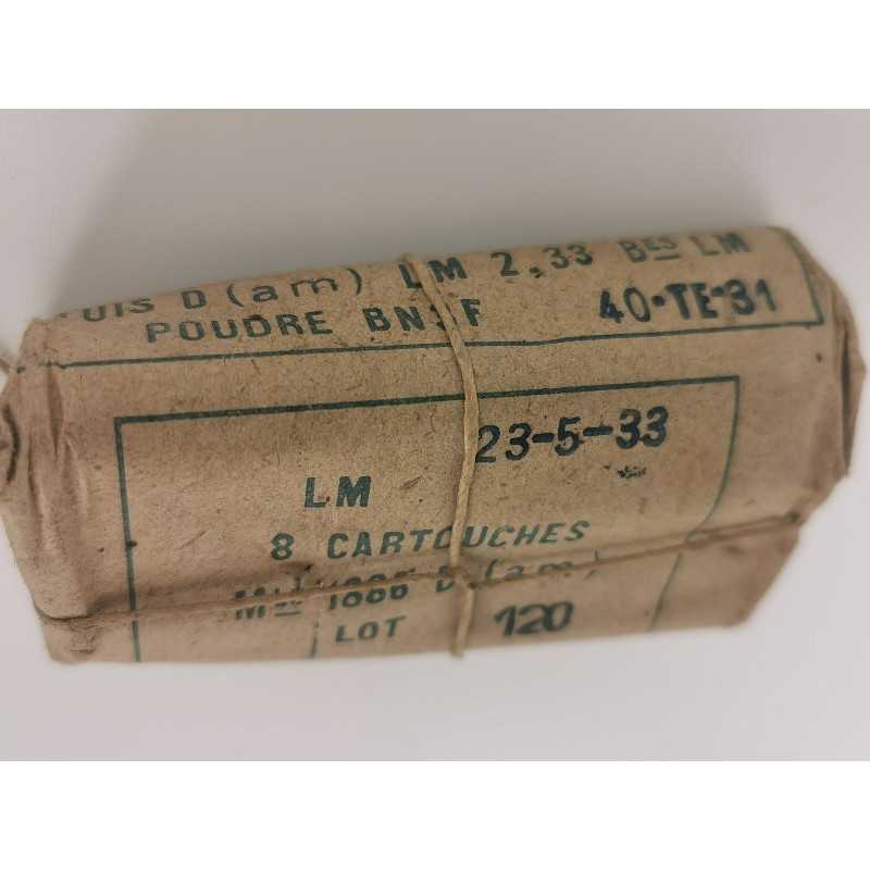 Rechargement PN  PAQUET MUNITIONS 8mm LEBEL 1886 modèle 1886 D (am) de 1933 8x51R - FRANCE seconde guerre mondiale {PRODUCT_REFE
