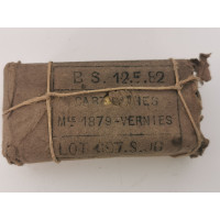 Cartouches anciennes de collection XIXÈ  RARE PAQUET MUNITIONS CARTOUCHE ANCIENNE FUSIL GRAS 1874 11mm modèle 1879 Dater 1882 - 