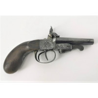 Handguns PETIT PISTOLET DOUBLE CANONS 5mm à BROCHE par JAVEL à SAINT ETIENNE - FRANCE XIXè {PRODUCT_REFERENCE} - 1