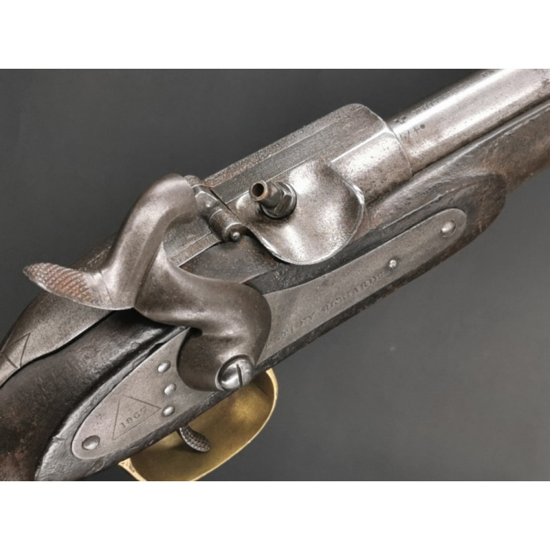 Handguns PISTOLET A TABATIERE WESTLEY RICHARDS MONKEY TRAIL 1867 - 1882 Calibre 451 - GB XIXè {PRODUCT_REFERENCE} - 3