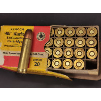 Munitions catégorie C CARTOUCHES CALIBRE 401SL par KYNOCH 401 WINCHESTER SELF LOADING 20 cartouches neuves {PRODUCT_REFERENCE} -