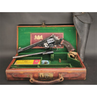 Armes de Poing WEBLEY GOUVERNEMENT  ARMY REVOLVER  modèle 1896  en valise cuir 1906  Calibre 455 / 450 et 22 Morris - GB XIXè {P