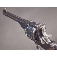 Armes de Poing REVOLVER DE STAND WEBLEY MODÈLE 1896 VERSION TARGET DANS SA VALISE CUIR AVEC CONVERSION  CAL.22/5.6MM N°13632 - 3