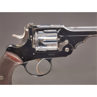 Armes de Poing REVOLVER DE STAND WEBLEY MODÈLE 1896 VERSION TARGET DANS SA VALISE CUIR AVEC CONVERSION  CAL.22/5.6MM N°13632 - 4