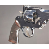 Armes de Poing REVOLVER DE STAND WEBLEY MODÈLE 1896 VERSION TARGET DANS SA VALISE CUIR AVEC CONVERSION  CAL.22/5.6MM N°13632 - 5