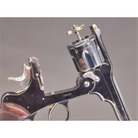 Armes de Poing REVOLVER DE STAND WEBLEY MODÈLE 1896 VERSION TARGET DANS SA VALISE CUIR AVEC CONVERSION  CAL.22/5.6MM N°13632 - 8