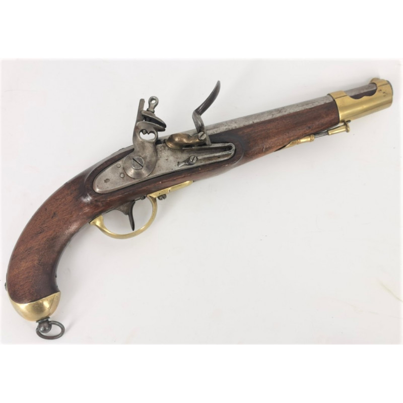 Handguns PISTOLET AUTRICHIEN MODELE 1851 TRANSFORMER A SILEX EN BELGIQUE - AUTRICHE 19è {PRODUCT_REFERENCE} - 2