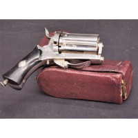 Catalogue Magasin RARE POIVRIERE  MANUFACTURE ARMES SAINT ETIENNE  CALIBRE 5mm à BROCHE dans son écrin en cuir - FRANCE XIXè {PR