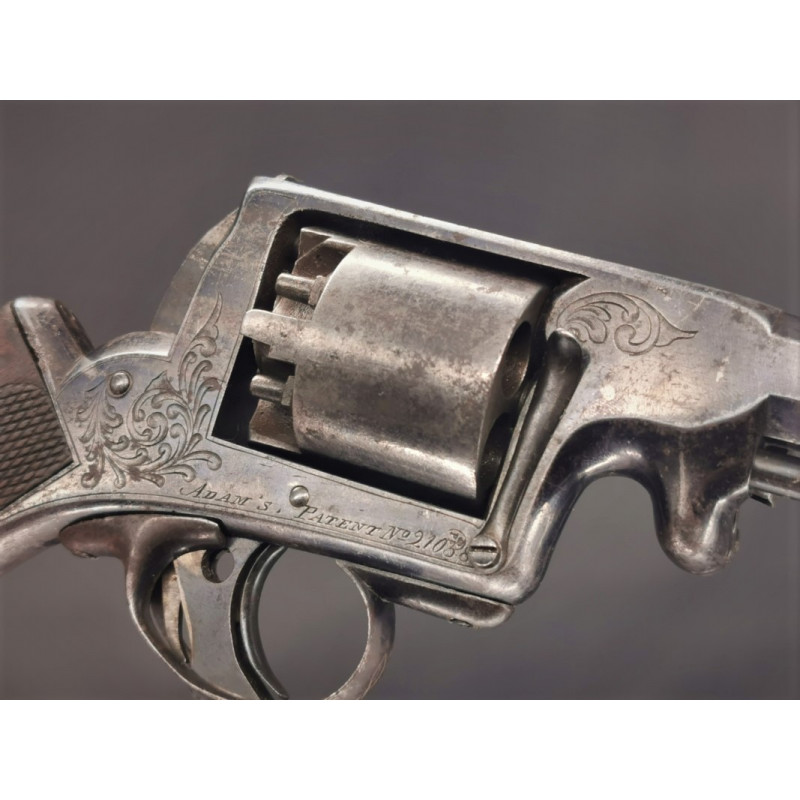 Handguns REVOLVER ADAMS TRANTER PATENT 1856 à PERCUSSION DOUBLE ACTION CALIBRE 44 PN - GB XIXè {PRODUCT_REFERENCE} - 2