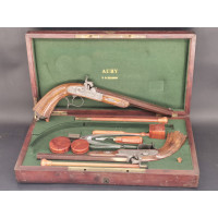 Armes de Poing COFFRET PAIRE PISTOLETS DE DUEL par AURY à SAINT ETIENNE  état neuf  - France XIXè {PRODUCT_REFERENCE} - 14