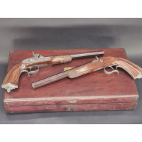 Armes de Poing COFFRET PAIRE PISTOLETS DE DUEL par AURY à SAINT ETIENNE  état neuf  - France XIXè {PRODUCT_REFERENCE} - 13