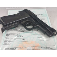 Armes Neutralisées  PISTOLET BERETTA modèle 1935 Calibre 7.65  Neutralisé Nouvelles Normes EU  - France XXè {PRODUCT_REFERENCE} 