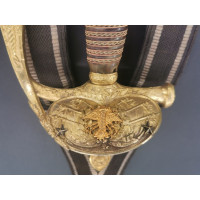 Armes Blanches UNIQUE EPEE DE LUXE A CISELURES MODELE 1817 POUDRES ET SALPETRES INGENIEUR GENERAL DE VARINE BOHANS 1922 - FRANCE