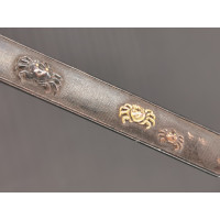 Arts & Armes du Japon KOZUKA AIKUCHI TANTO KATANA WAKIZASHI CRABE - JAPON 19è {PRODUCT_REFERENCE} - 7